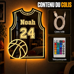Maillot lumineux basket : contenu du colis