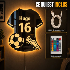 Maillot lumineux foot : contenu du colis