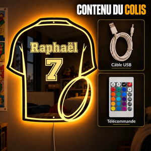 Maillot lumineux rugby : contenu du colis